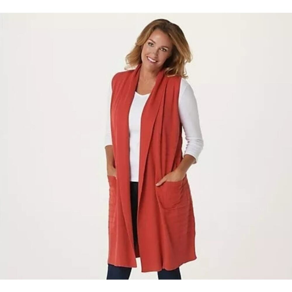 ISAAC MIZRAHI LIVE! Sweater duster vest/ size Medium/ NWOT